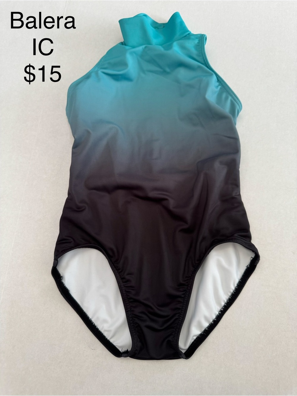 Balera Teal / Black Ombre Dance Leotard IC